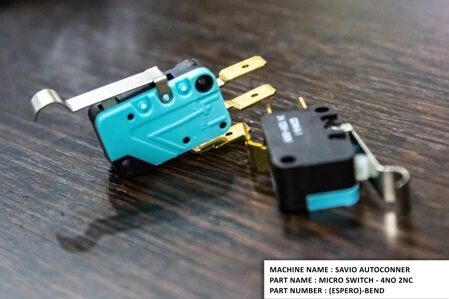 4028.4032.32/0 Micro Switch - 4N0, 2NC (Espero)-Bend